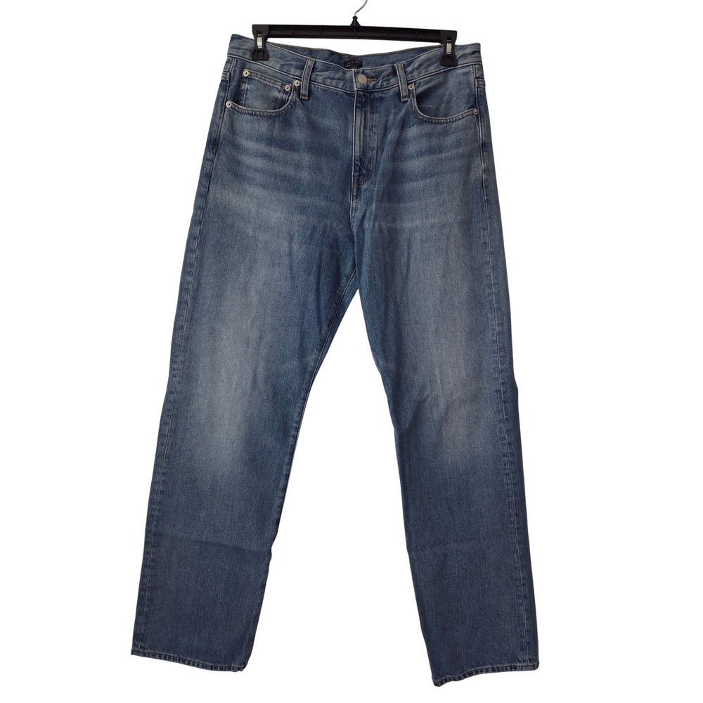 J.Crew Tall Mid-Rise Relaxed Straight Jean Size T30 Lark Wash‎ NWT $158 CH971